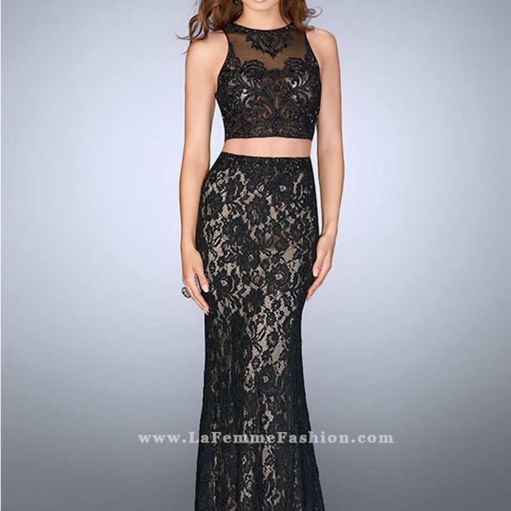 Elegant Black Backless Gown for Prom